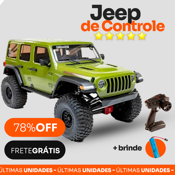 ( PRÉ BLACK FRIDAY ) Jeep De Controle Remoto Elétrico - Mais Resistente Do Mundo